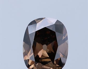 1 karaat langwerpige kussenvormige cognacbruine diamant: 7x5,5 mm natuurlijke losse diamant met oudgeslepen facetten