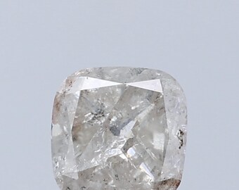 1,19 karaat kussenvormige zout-en-peper diamant: 5,9 x 5,8 mm natuurlijke losse diamant