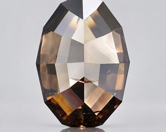 Diamante de color marrón coñac de talla ovalada de 0,83 ct: Piedra natural suelta (6,9 x 4,8 mm)