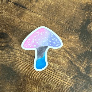 Genderfluid Mushroom Sticker