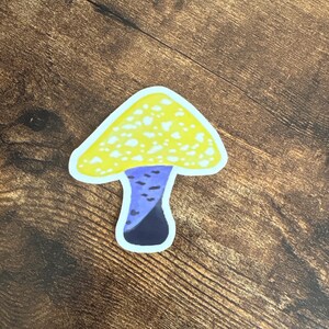 Non-binary Mushroom Sticker
