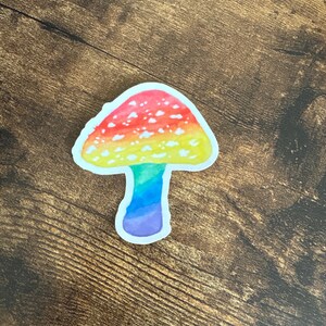 Rainbow Mushroom Sticker