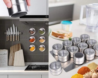 Magnetic Spice Jar, Magnetic Spice Rack, Keep Spices Within Reach