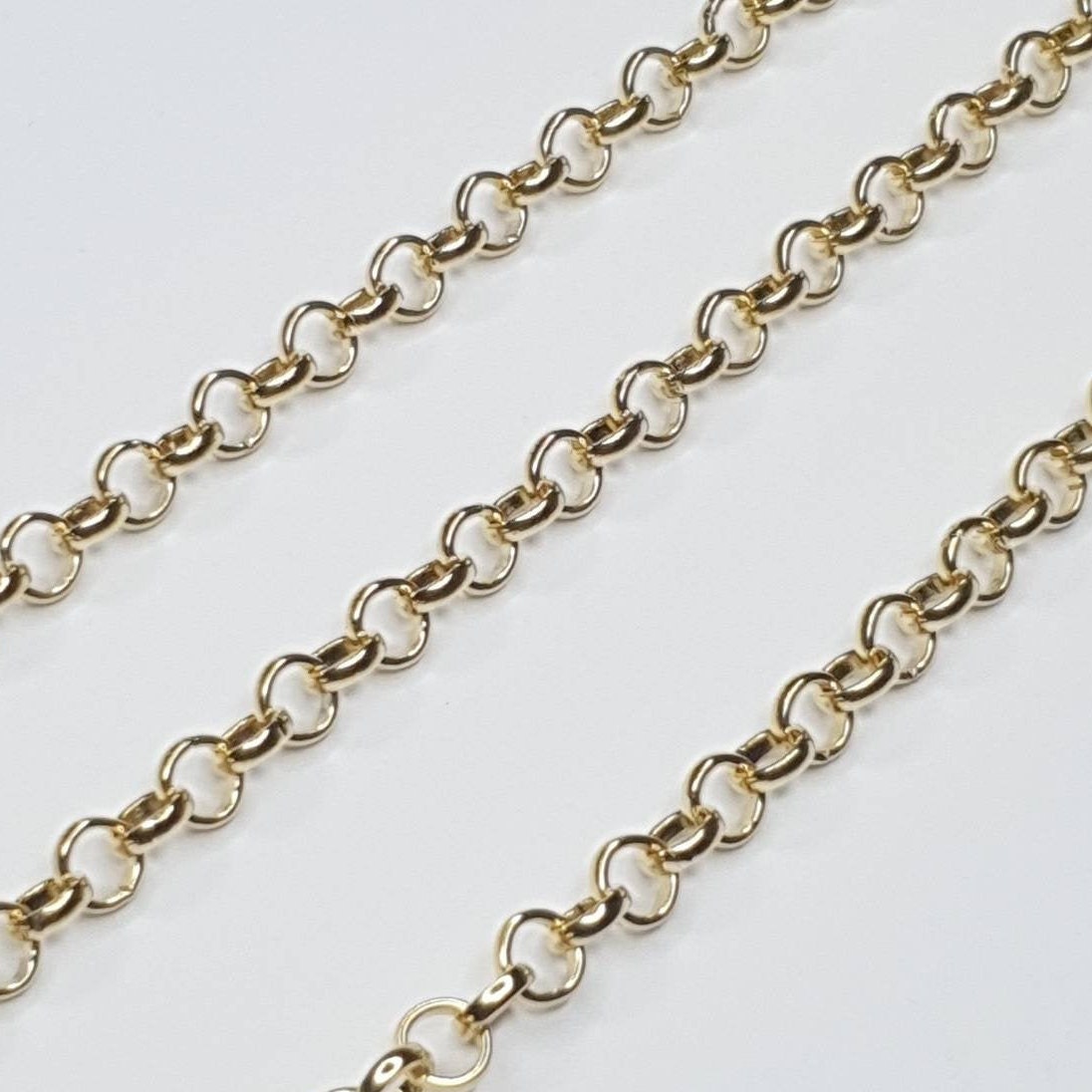 Thick Belcher 7mm Chain 24ct gold plated with big round link Etsy