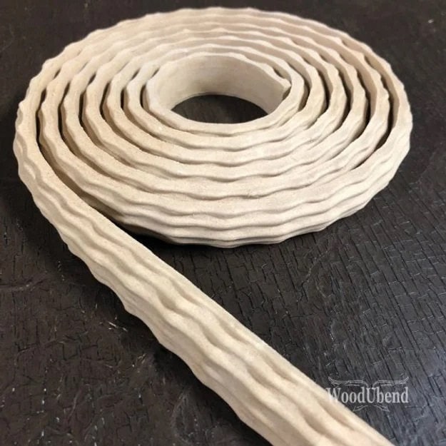 Flexible wooden moldings 215 cm-various trims