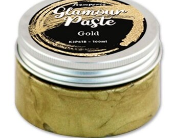 Stamperia Glamour stencil paste also available as paint