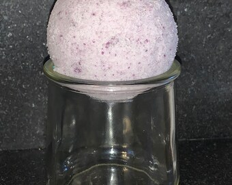 PERFECTLY PURPLE bath bomb, homemade bath bomb, spa, bath products, relaxation, fizzy