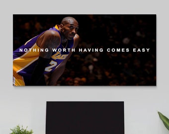 Kobe Bryant Poster Motivational Wall Art For Office Decor Landscape Canvas Success Quote Print Basketball Wall Art Entrepreneur Mindset