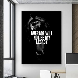 Motivational Quotes Lion Wall Art For Office Decor Gift For Entrepreneur Wall Art Success Mindset Poster Inspirational Sayings Canvas Print