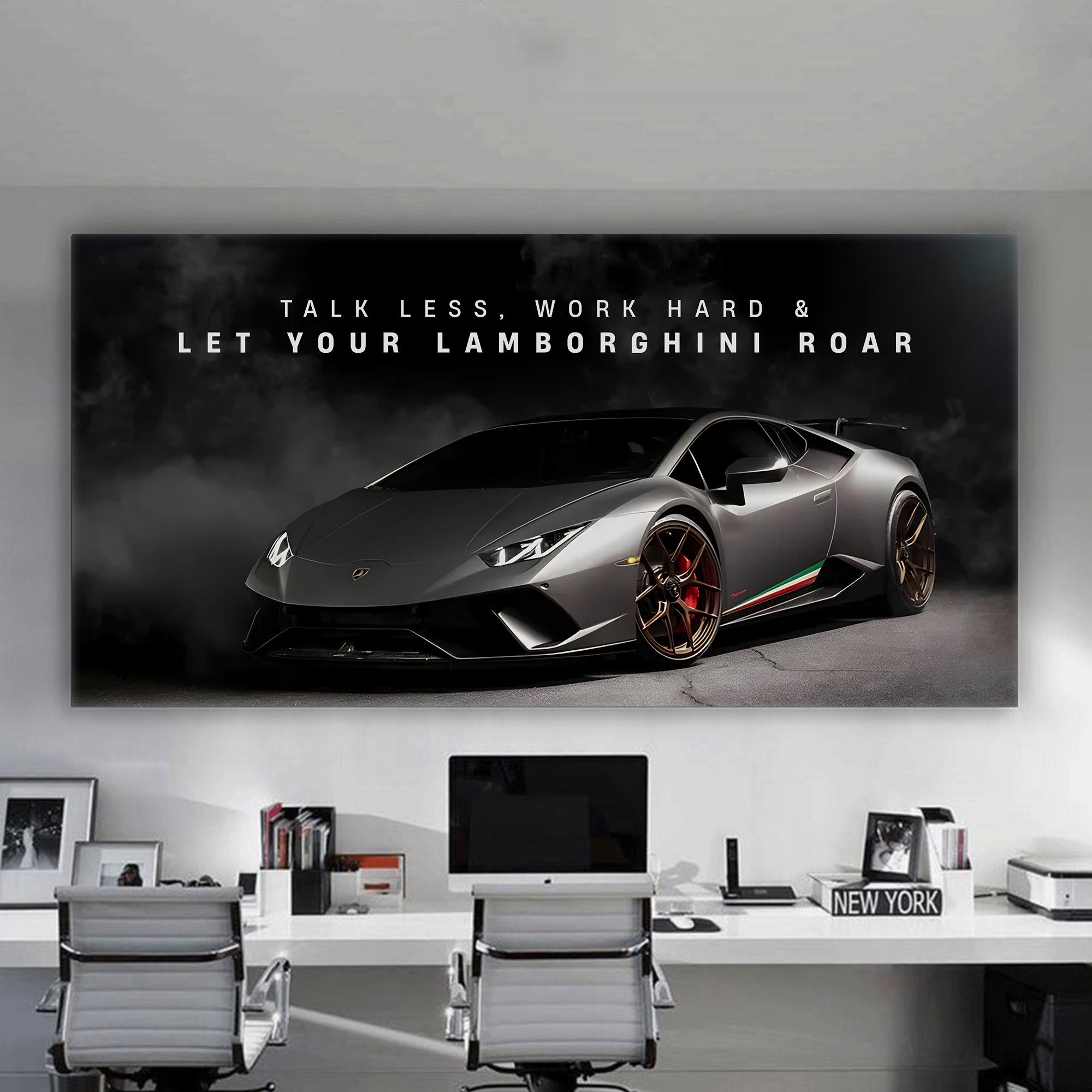 Lamborghini Poster Motivational Wall Art for Home Office Prints