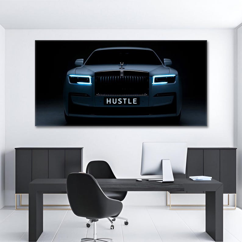 Rolls Royce Poster Motivational Car Wall Art Entrepreneur Office Wall ...