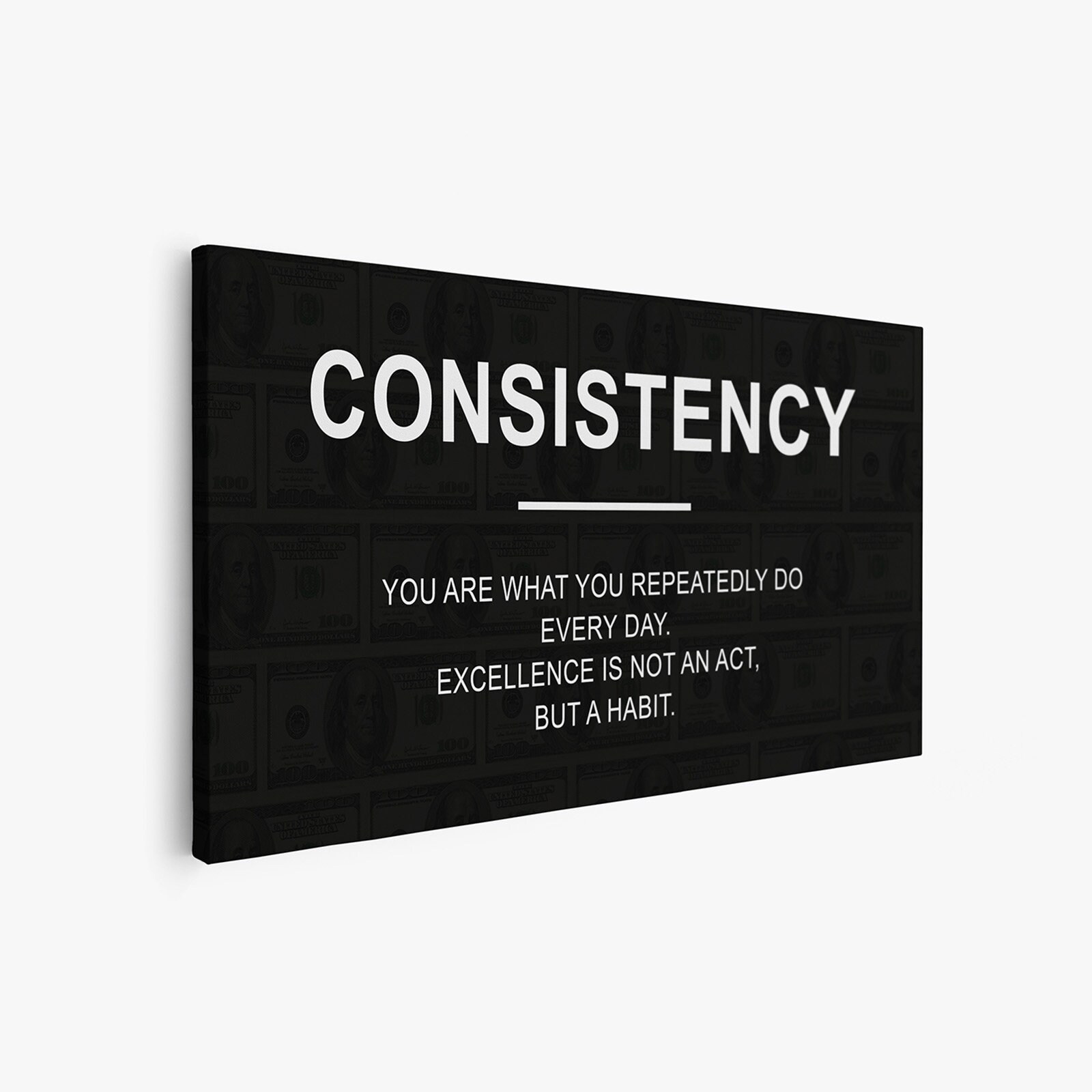 Consistency Wall Art Definition Print Motivational Wall Art Home Office ...