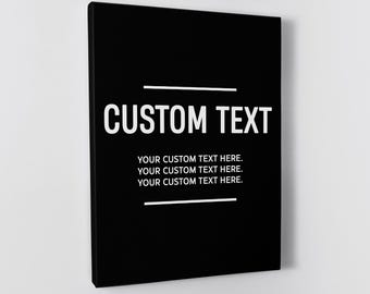 Custom Text Poster Motivational Quote Canvas For Home Office Wall Art Customized Quotes Prints Inspirational Core Values Sign Personalized