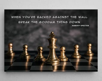 Motivational Chess Wall Art For Office Prints Decor Inspirational Quote Poster Chess Set Wall Canvas Entrepreneur Sign Success Quote Prints