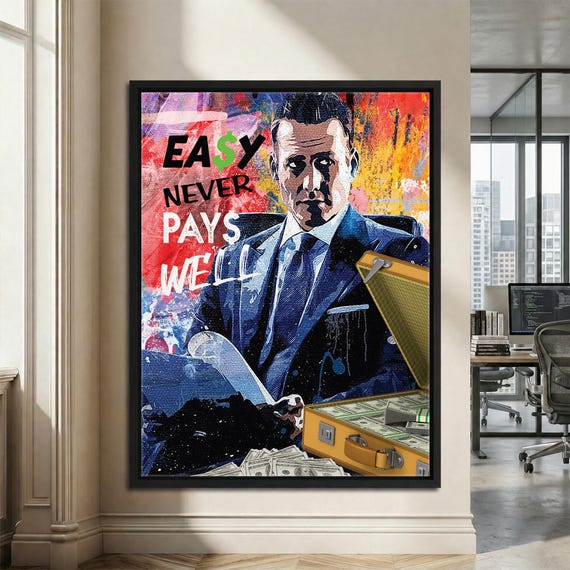 フォトフレーム Harvey Specter Motivational Poster Harvey Specter Wall Art Motivational Quote Modern Office Decor