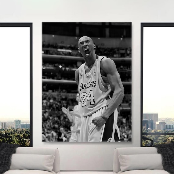 kobe bryant black and white