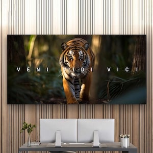 Motivational Tiger Canvas Prints Success Mindset Wall Art For Office Decor Inspirational Animal Poster Business Quote Sign Tiger Wall Art