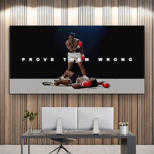 Prove Them Wrong Muhammed Ali Poster Modern Gym Wall Art Boxing Motivational Canvas For Office Decor Muhammed Ali Canvas Success Quotes