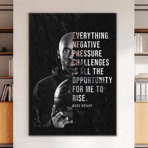 Kobe Bryant Wall Art For Office Decor Motivational Canvas For Boys Dorm Room Decor Basketball Poster Inspirational Kobe Bryant Quote Prints
