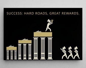 Success Wall Art Inspirational Canvas Prints For Office Wall Decor Success Quote Poster Entrepreneur Wall Art Motivational Workplace Prints