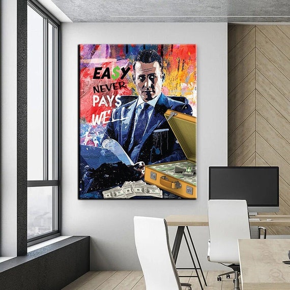 Harvey Specter Wall Art Motivational Quote Modern Office Decor - Etsy