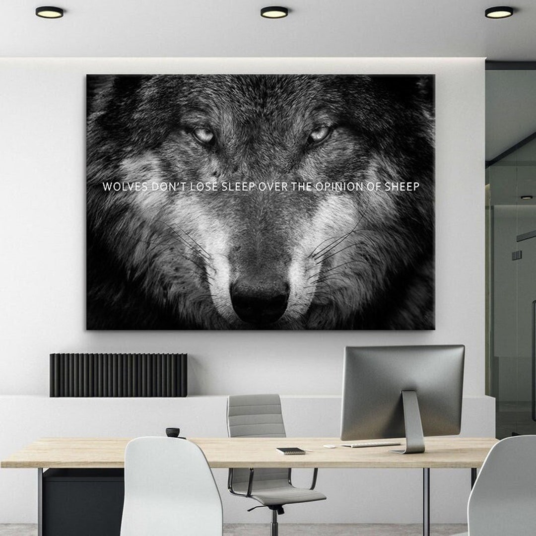 Wolves Don't Lose Sleep Over the Opinion of Sheep Etsy
