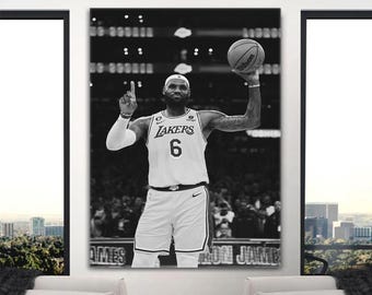 Lebron James Poster Modern Basketball Wall Art For Boys Dorm Room Decor Black And White Lebron James Canvas Success Mindset Art Prints