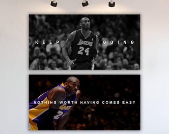 Kobe Bryant Poster Motivational Wall Art For Home Office Decor Basketball Canvas Boys Dorm Room Prints Inspirational Quotes Sports Wall Art