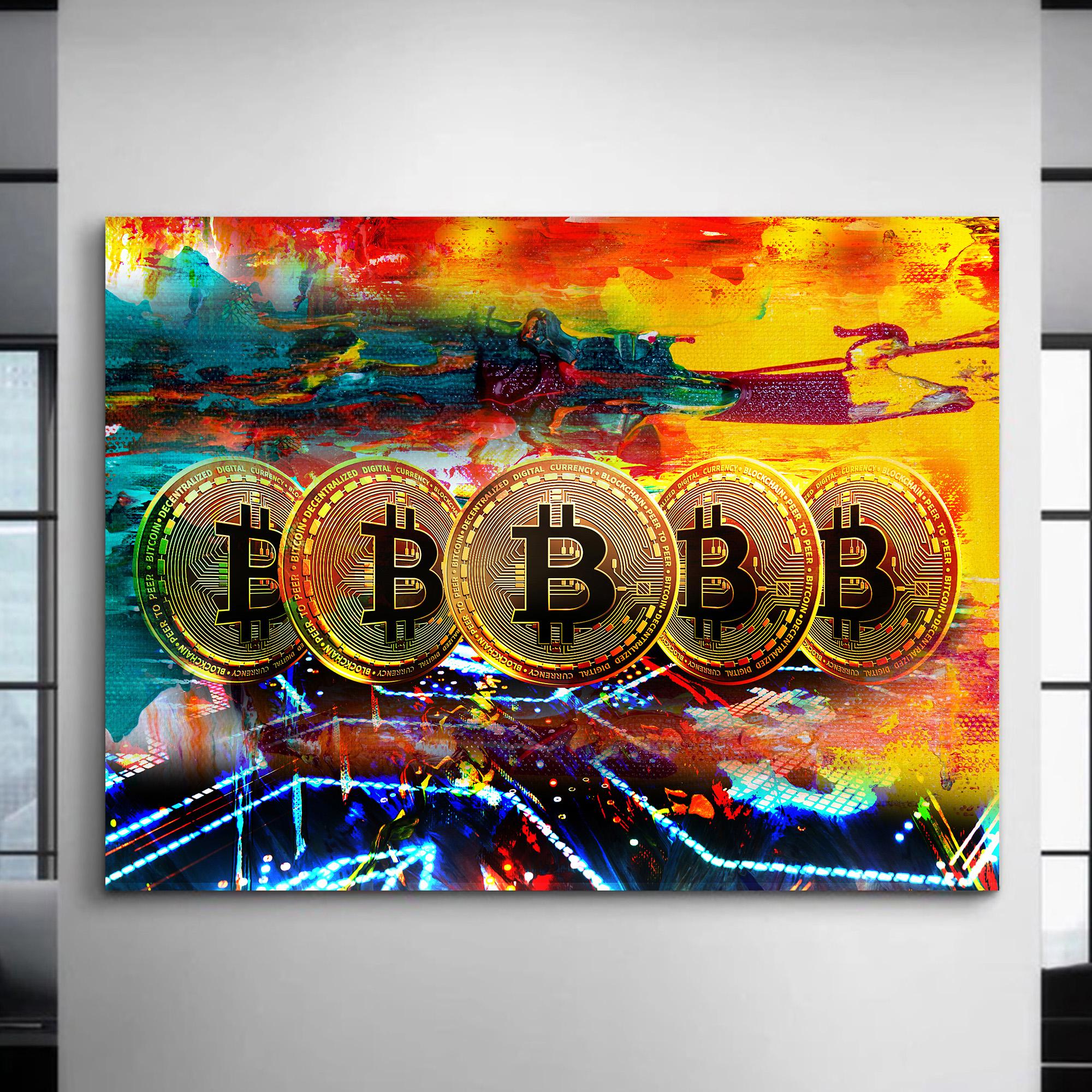 Abstract bitcoin painting (84) 사진