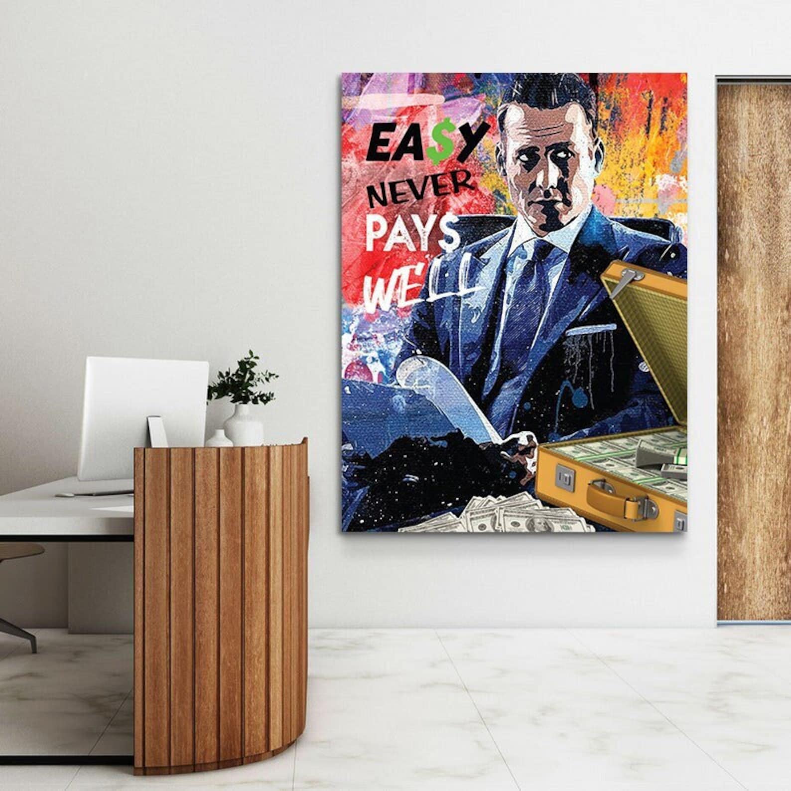 Harvey Specter Wall Art Motivational Quote Office Wall Decor Etsy