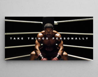 Boxing Motivational Canvas For Gym Wall Art Inspirational Quote Poster Home Office Decor Success Mindset Motivation Sport Home Gym Sign