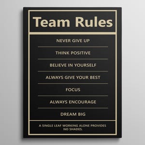 Motivational Team Work Wall Art For Office Decor Inspirational Teamwork Poster Gift For Coworkers Motivation Workplace Wall Art Team Success