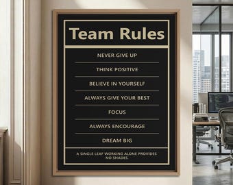 Motivational Team Work Wall Art For Office Decor Inspirational Teamwork Poster Gift For Coworkers Motivation Workplace Wall Art Team Success
