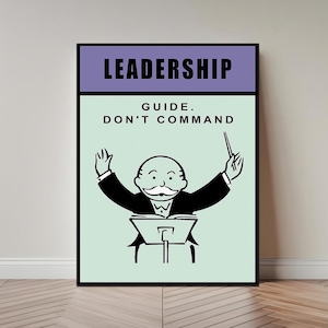 Leadership Poster Inspirational Wall Art For Office Decor Leader Quotes Canvas Workplace Wall Art Boss Gifts Teamwork Prints Framed Sayings