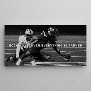 Motivational American Football Wall Art For Boys Dorm Room Decor Inspirational Quote Poster Office Success Prints Motivation Sports Canvas