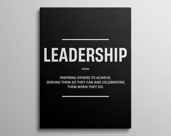 Leadership Quotes Wall Art For Office Framed Prints Leader Gifts Minimalist Workplace Wall Decor Entrepreneur Canvas Motivational CEO Poster