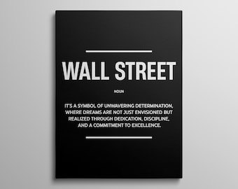 Wall Street Poster Day Trader Office Wall Art For Trading Room Prints Stock Trader Canvas Minimalist Trading Canvas Forex Trader Art Decor