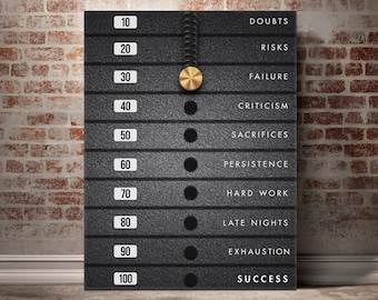 Success Wall Art For Home Gym Decor Inspirational Canvas For Office Wall Art Entrepreneur Poster Motivational Gym Sign Hustle Framed Prints