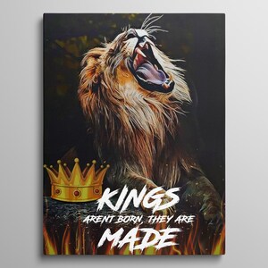 Motivational Lion Poster Entrepreneur Canvas Decor For Home Office Wall Art Success Mindset Poster Inspirational Quotes Lion Prints