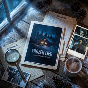 Winter Cabin Murder Mystery Game | Ski Resort Cold Case Party Kit | Printable Snowed-In Detective File | Host Your Own Dinner Night PDF