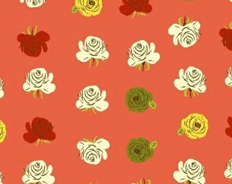 Roses in Coral, Far Far Away 2  Heather Ross