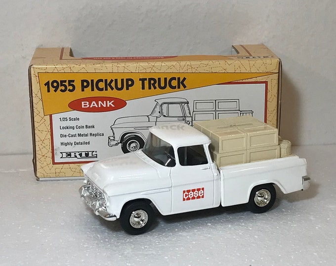 ERTL Diecast Bank CASE 1955 Pickup Truck Diecast Metal Collectible