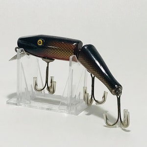 Vintage Fred Arbogast Jitterbug Fishing Lure Plastic Body Black