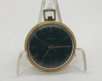 Vintage INCABLOG Wind Up LaRog Gold 17 Jewels Pocket Watch