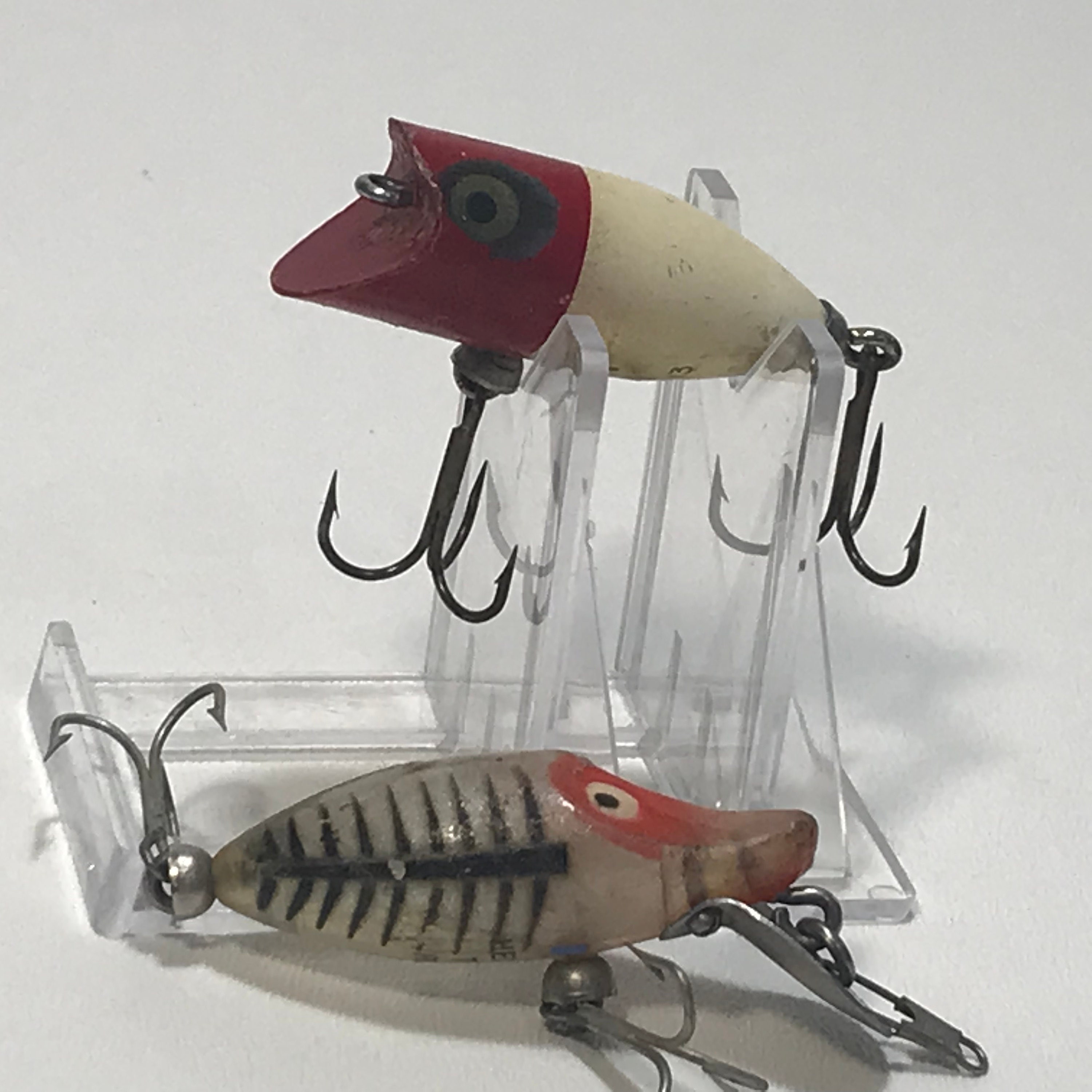 Buy Heddon Tiny Runt Lucky 13 Antique / Vintage Fishing Lure, Tackle, Gear,  Fish Crankbait Minnow Plastic Topwater Bait, Angler Classic Fishhook Online  in India 