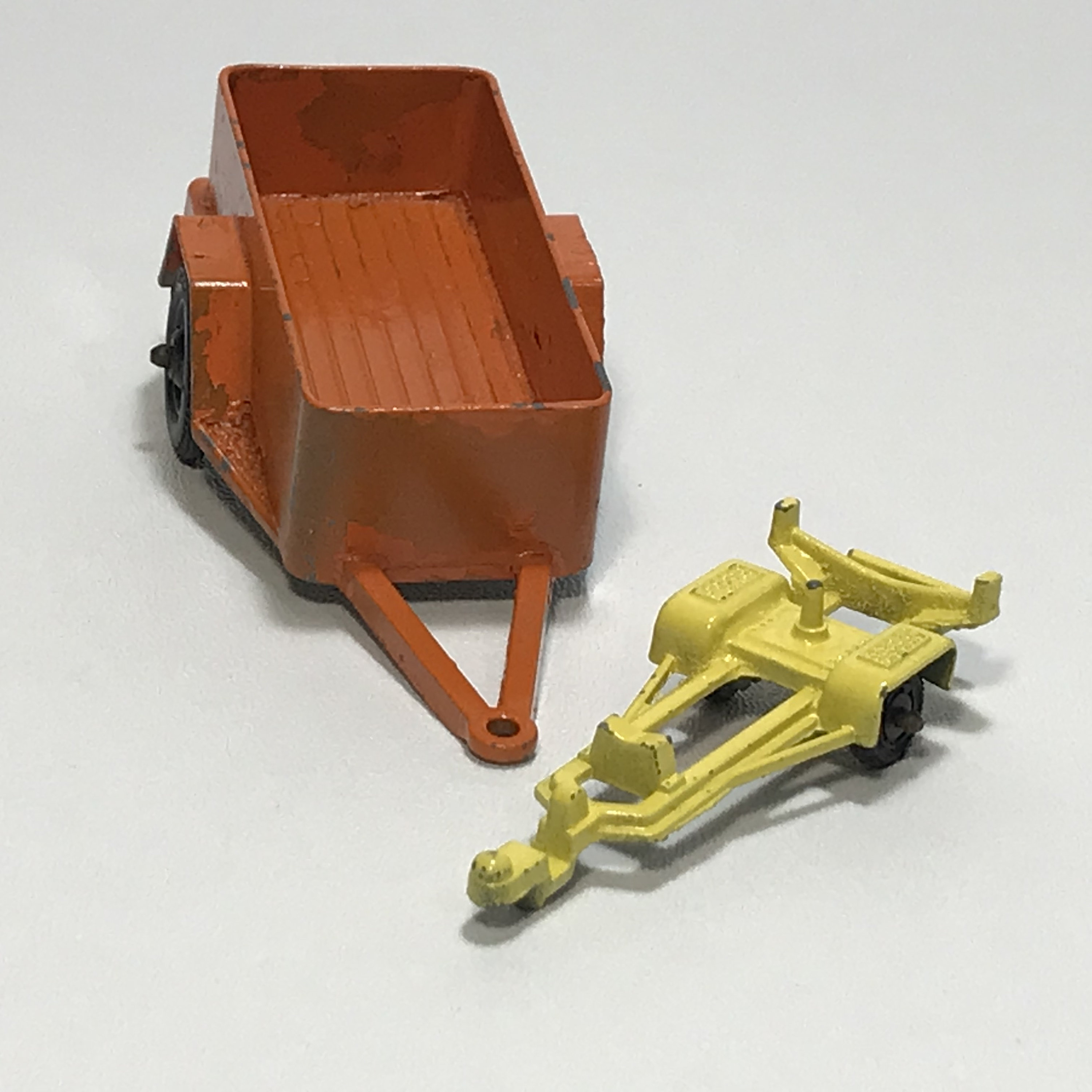 Vintage Tootsietoy Diecast Uhaul Trailer Orange Diecast Etsy