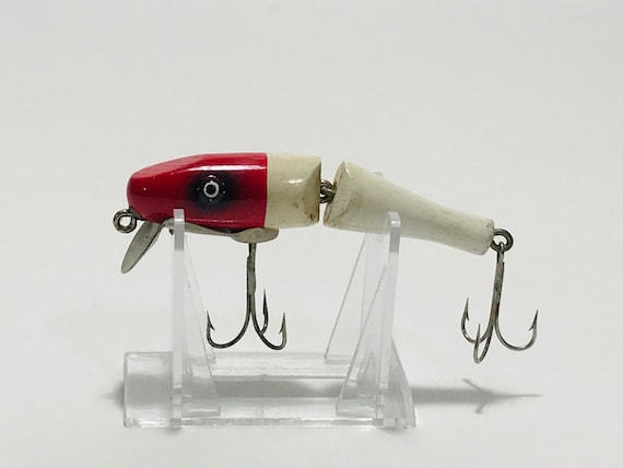 Vtg Fishing Lure PAW PAW Jointed Painted Eye Wood Pikie Minnow Bass  Topwater Antique Crankbait Anglers Bait & Tackle Box Collectible Lures -   Canada