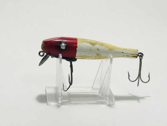 Vtg Paw Paw Pike Fishing Lure Wood Pikie Minnow Bass Fishing Gear