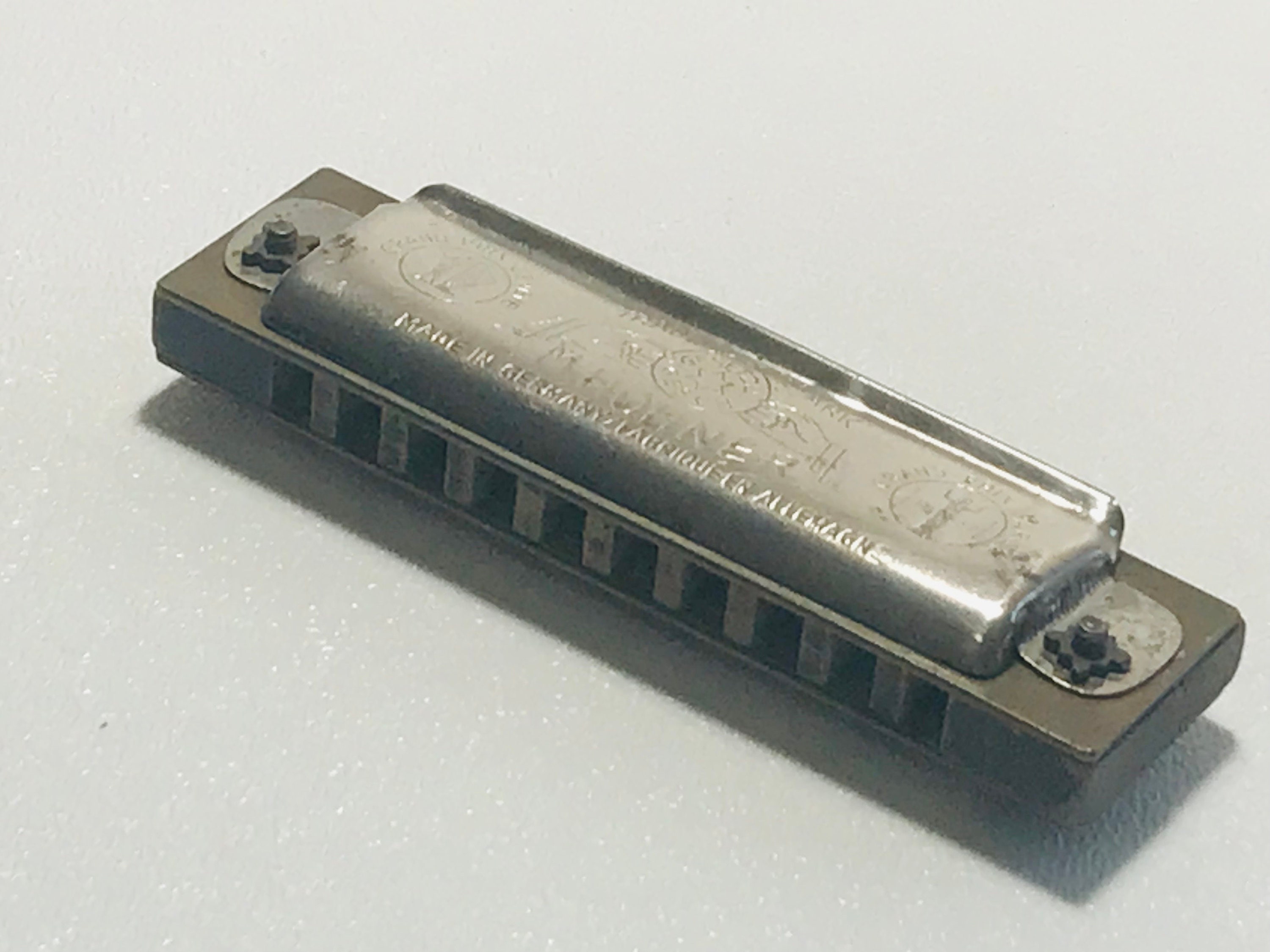 Vintage M Hohner Vest Pocket Harp Harmonica Germany Early Rare Vintage