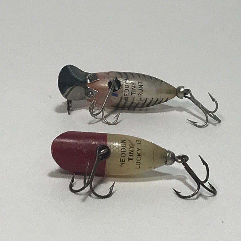 Heddon Tiny Runt Lucky 13 Antique / Vintage Fishing Lure, Tackle, Gear